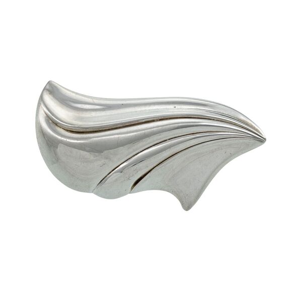 Vintage Kabana Sterling Silver 925 Long Cresting Wave Pin Brooch - Picture 1 of 6